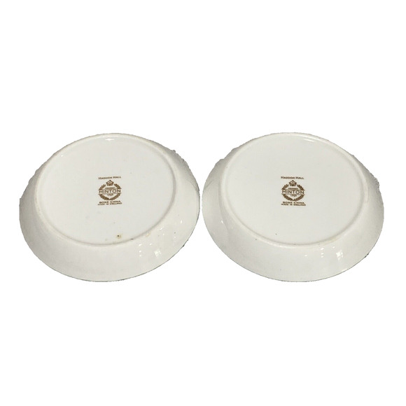 Minton Haddon Hall Chintz Set of 2 Coasters Small Round Trinket Dishes Pair - Picture 4 of 6